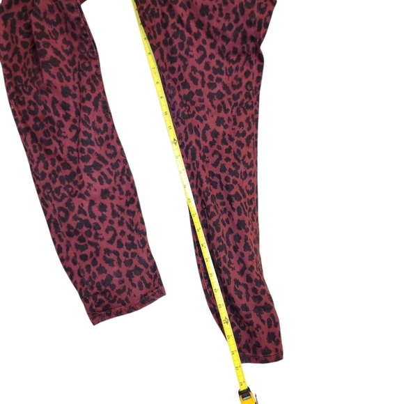 Social Standard by Sanctuary Ankle Skinny Pants Cheetah Print Size 12 Mid Rise - Picture 2 of 5